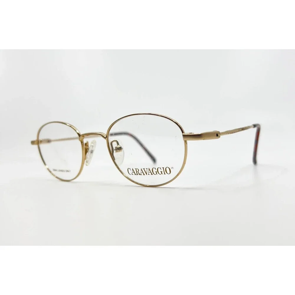 Caravaggio Champ Gold Eyeglasses Frames Youth 43-17-125 14853